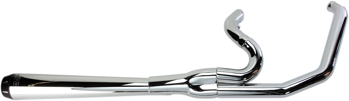 Bassani 2-1 Megaphone Chrome 4" Road Rage Exhaust 1991-2005 Harley Dyna Models