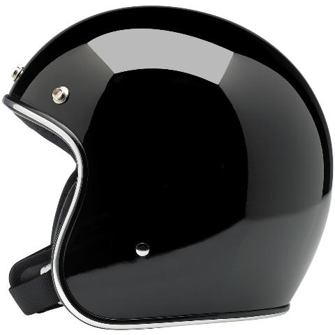 Biltwell Bonanza DOT 3/4 Gloss Black Motorcycle Riding Street Racing Helmet