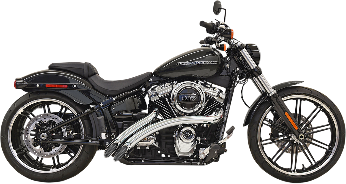 Bassani Chrome Radial Sweeper Exhaust 2018-2021 Harley Softail FXST FLSL FXBB