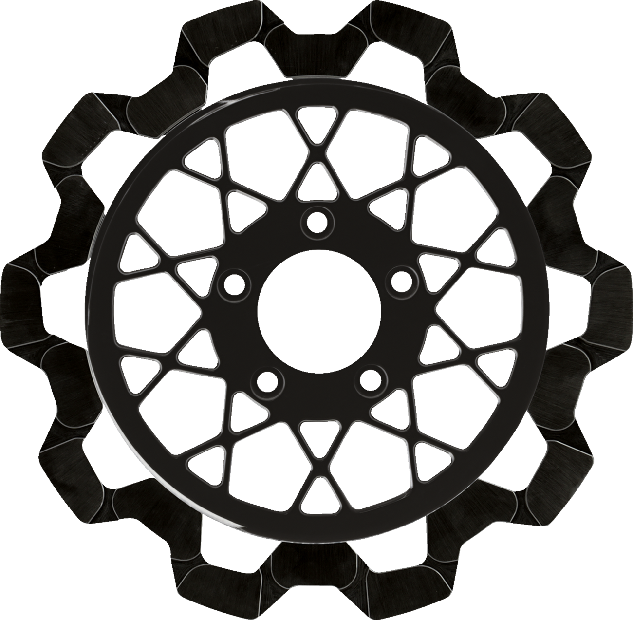 Lyndall Racing Gemini Black Front Brake Rotor for 2014-2024 Harley Touring FLT