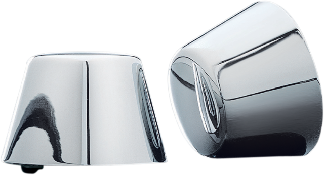 Kuryakyn Chrome Front Axle Caps fits 84-06 Harley Davidson Softail Sportster