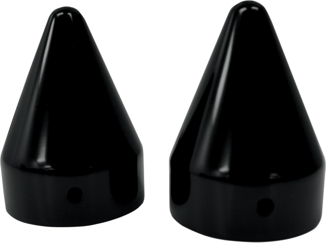 La Choppers Black Pair Spike Axle Caps fits 1999-20 Harley Dyna Touring Softail