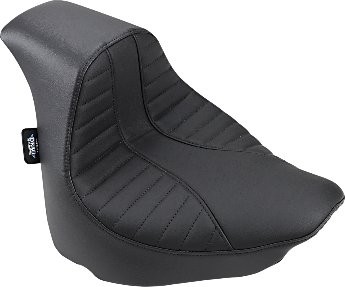 Drag Specialties Black Textile EZ Mount Solo Seat fits 2018-2022 Harley FXFB
