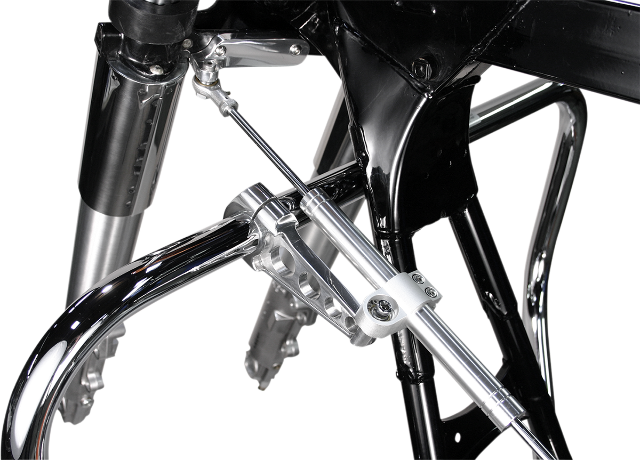 Custom Cycle Front Steering Damper Kit fits 1997-2007 Harley Touring FLHR FLHX