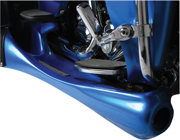 Motor Trike Black Fiberglass Trax Running Board Kit 2014-2024 Harley Tri Glide