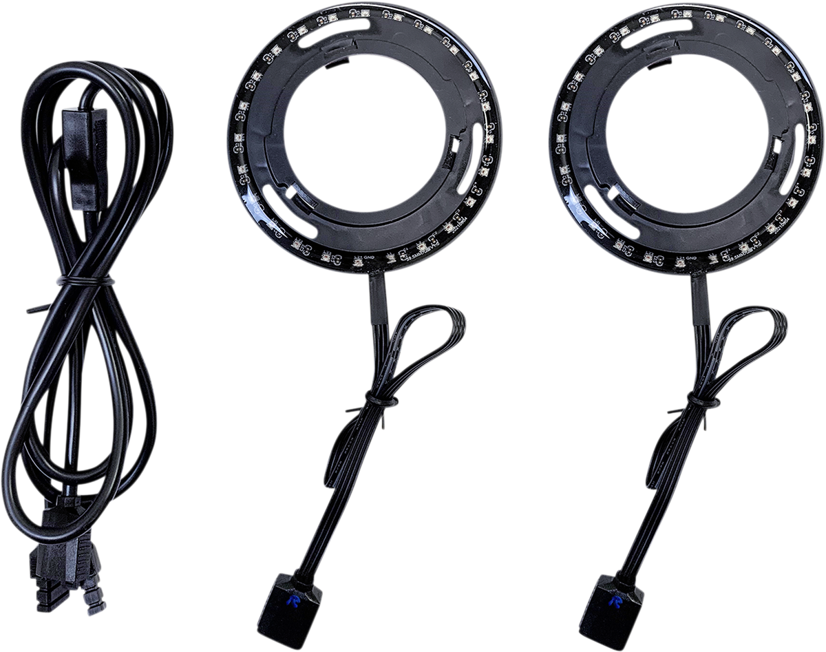 Custom Dynamics LED ProGLOW Fairing Speaker Lights 2014-2024 Harley Touring FLHX