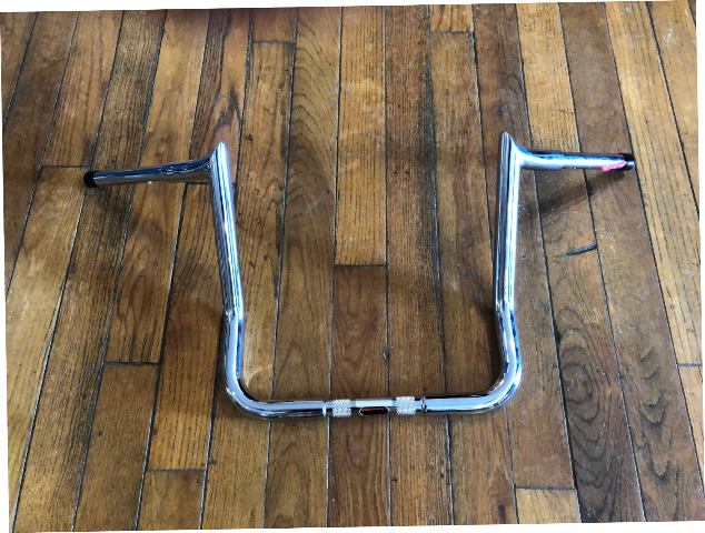 La Choppers Chrome 1 1/4" Prime 16" Ape Handlebars for 1996-2022 Harley Touring