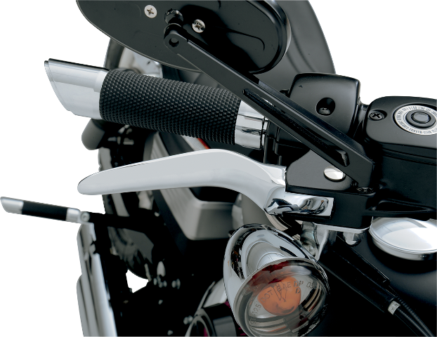 Drag Specialties Chrome Custom Lever Set for 1996-17 Harley Touring Dyna Softail