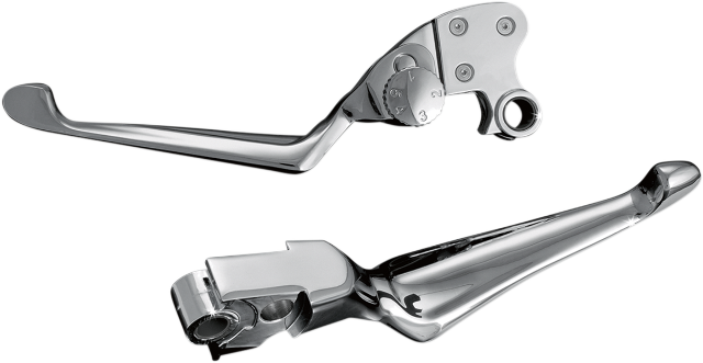 Kuryakyn 1080 Chrome Adjustable Handlebar Lever Set 96-17 Harley Dyna Touring XL