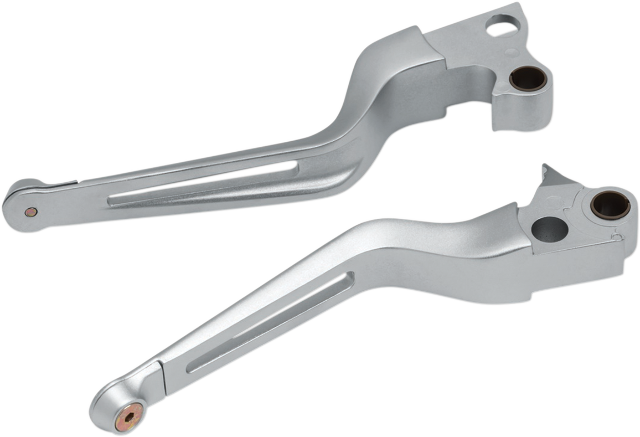 Kuryakyn 6681 Silver Handlebar Lever Set for 96-17 Harley Softail Touring XL FXS