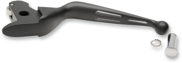 Drag Specialties Slotted Wide Blade Black Lever fits 14-16 Harley Touring FL