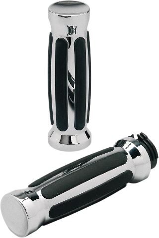 Pro One Chrome 1" Motorcycle Grips 1987-2018 Kawasaki Vulcan Suzuki Yamaha