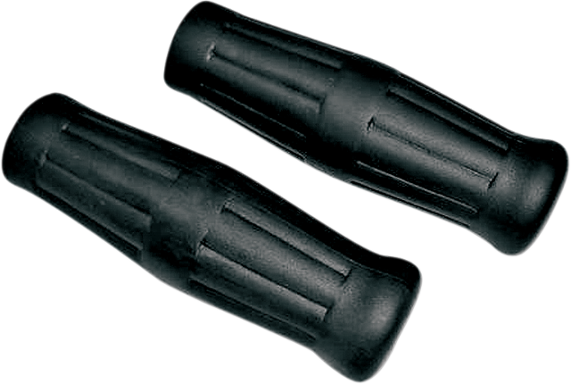 Joker Machine Black Rubber 1" Radial Hand Grips 1980-2020 Harley Touring Softail