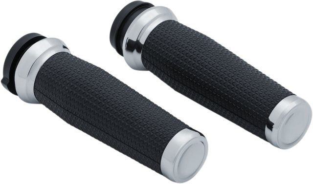 Kuryakyn 5942 Thresher 1" Handlebar Hand Grips 2008-2024 Harley Touring CVO FXSB