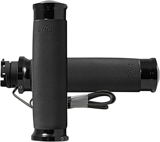 Avon Black Custom Contour 1" Heated Hand Grips 2015-2023 Indian Scout FTR 1200