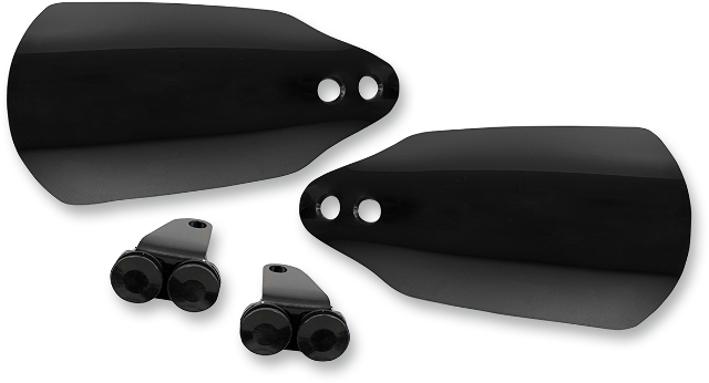 Memphis Shades Black Handlebar Hand Guard Kit fits 2014-2020 Harley Touring