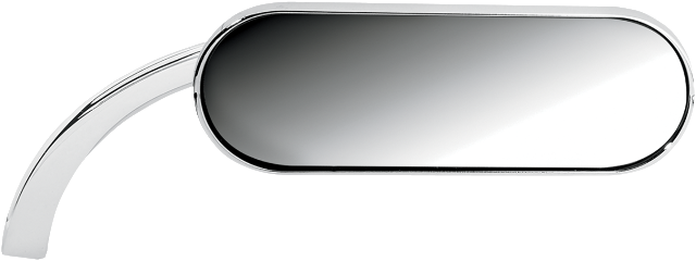Arlen Ness Pair Chrome Oval Micro Mirrors Harley Davidson FXR FXST FXD FLHX