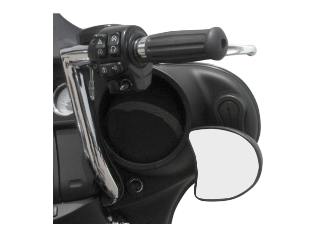 Pingel Black Fairing Mirror Drop Brackets for 99-13 Harley Touring Bagger FLHX