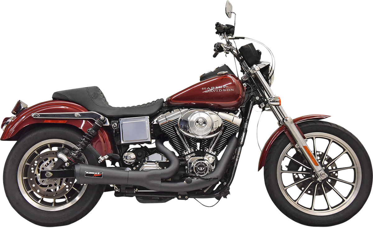 Bassani Ripper 2-1 Black Motorcycle Exhaust fits 91-05 Harley Dyna FXDB FXDL