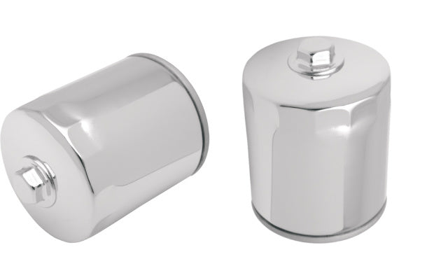Drag Specialties Chrome 2 Pack Oil filter & Nut 1999-2021 Harley Touring Models