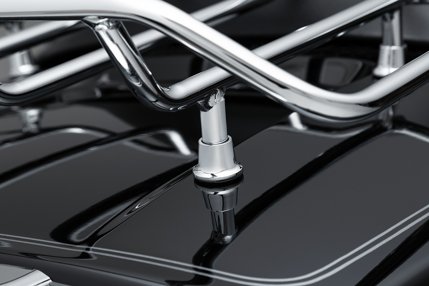 Ciro Chrome 1/2" Luggage Tour Rack Lift Kit fits Harley Davidson Motorcycles