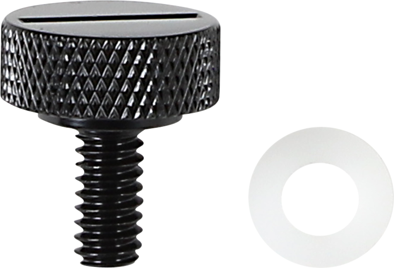 Drag Specialties Black 1/4-20 Seat to Fender Mount Knob Bolt Harley Davidson