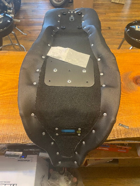 Saddlemen Roadsofa Gray Lattice Extended Seat Backrest 2008-2024 Harley Touring