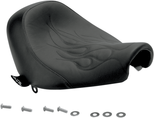 Danny Gray Weekday Flame Solo Seat fits 2008-2011 Harley Softail Rocker FXCWC
