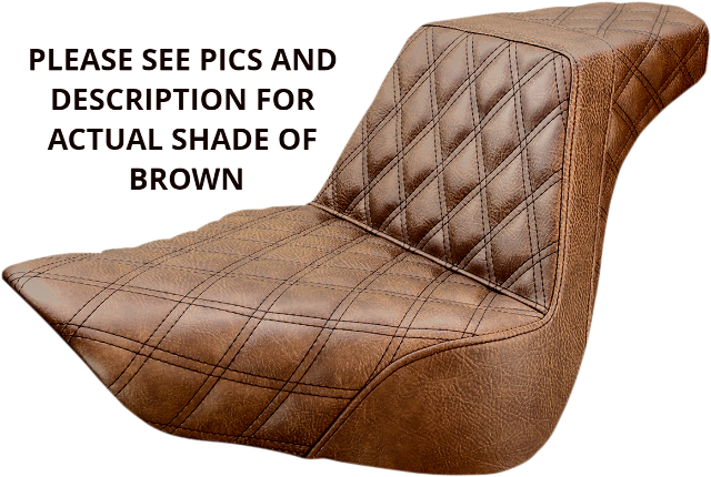 Saddlemen Brown Step-Up Lattice Gel Seat fits 2018-2025 Harley Fat Boy Breakout