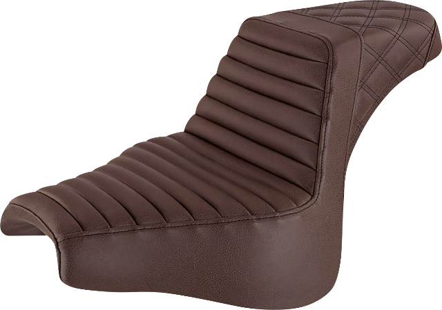Saddlemen Dark Brown Step-Up Gel Seat for 2018-2023 Harley Fat Bob FXFB FXFBS