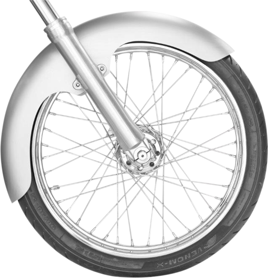 Russ Wernimont Custom Steel 21" Long OCF Motorcycle Front Fender Harley Davidson