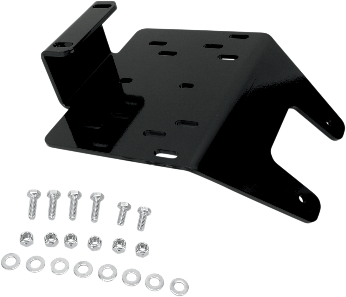 Moose Utility Black Front UTV Side by Side Winch Mount 2008-13 Yamaha Rhino 700