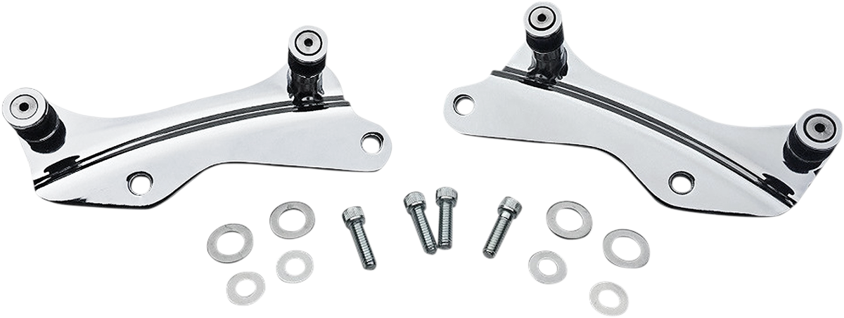 Drag Specialties Chrome Rear Luggage Rack Docking Hardware 14-19 Harley Touring