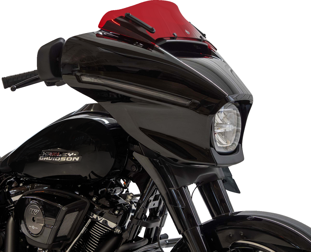 Klock Werks Kolor Flare 6.5" Red Windshield fits 2023-2025 Harley Street Glide