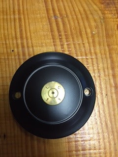 JT's Cycles Black Ignition Cover Once Fired .50 Polished Bullet IGNITION POINTS COVER ONCE FIRED .50 POLISHED BULLET HARLEY SPORTSTER