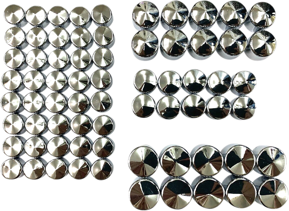 Drag Specialties Black Engine Bolt Cover Kit 2017-2024 Harley Touring Softail M8