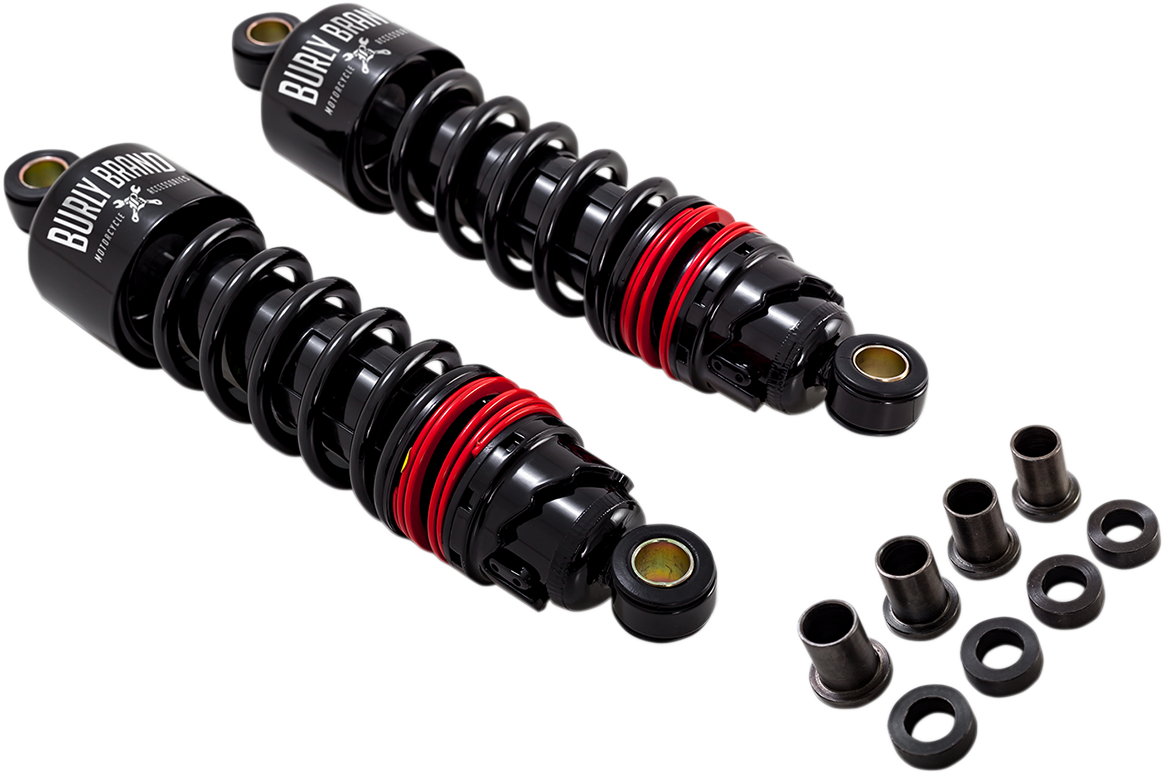 Burly Brand Slammer Plus Standard Rear Shocks for 1980-2024 Harley Touring