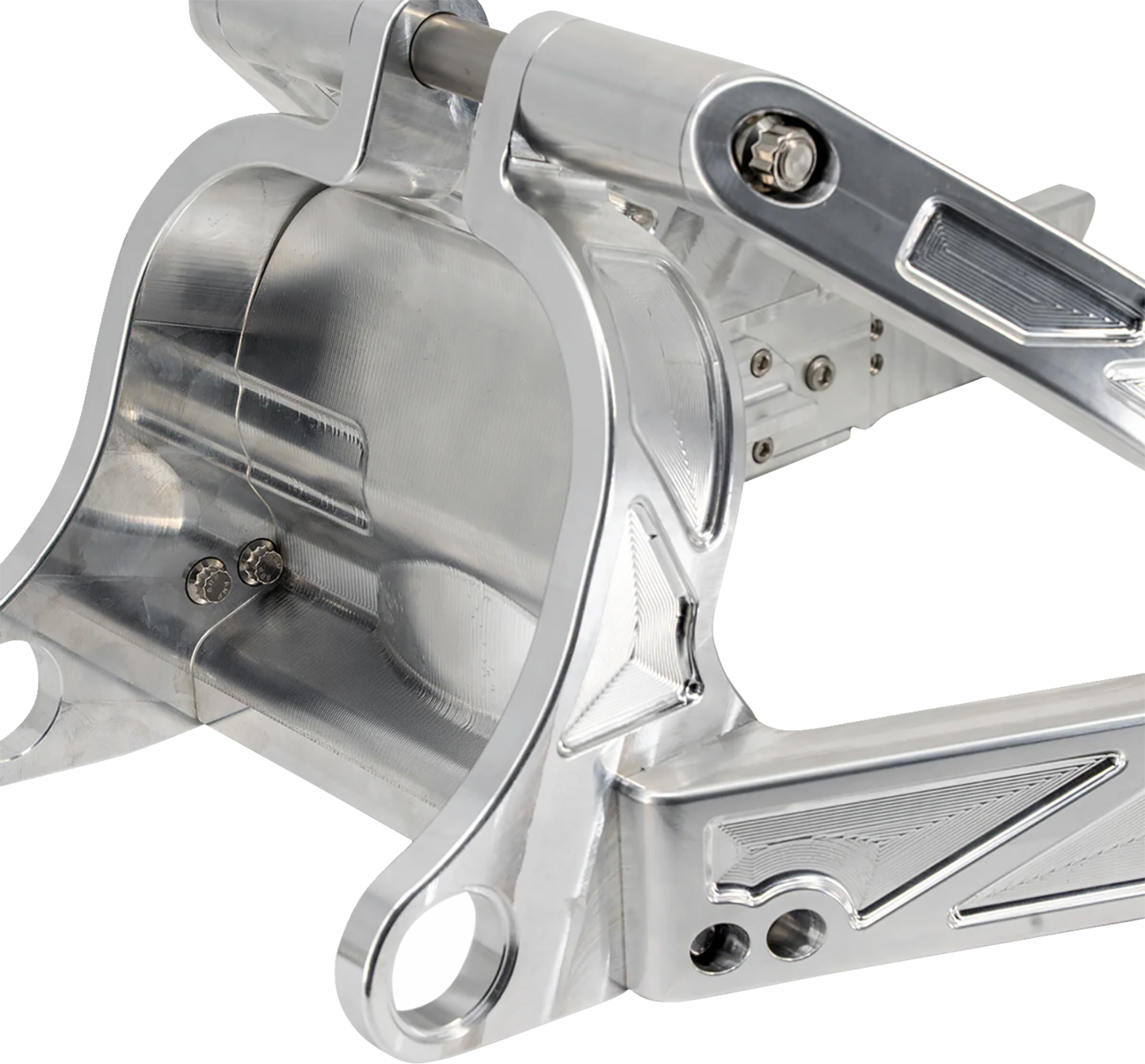 Trask Assault Raw Billet Aluminum Rear Swingarm fits 2018-2024 Harley Softail
