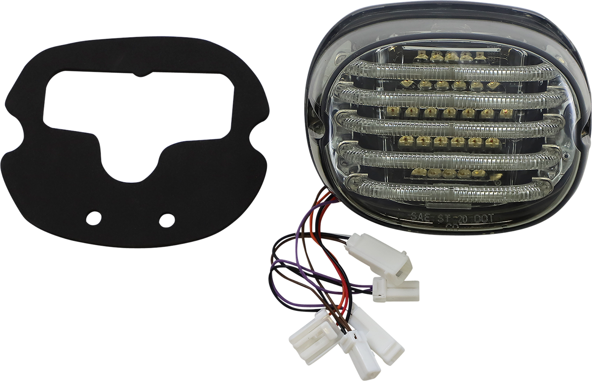 Custom Dynamics Red LED Integrated Turn Signal Taillight 1999-24 Harley Davidson