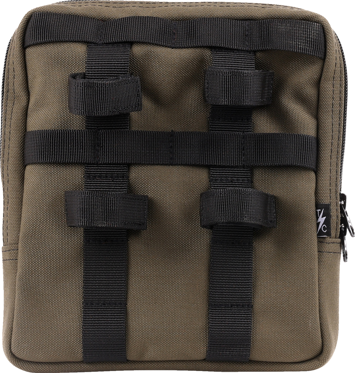 Thrashin Supply Green Motorcycle Handlebar Storage Bag Slim for Harley THB-0031