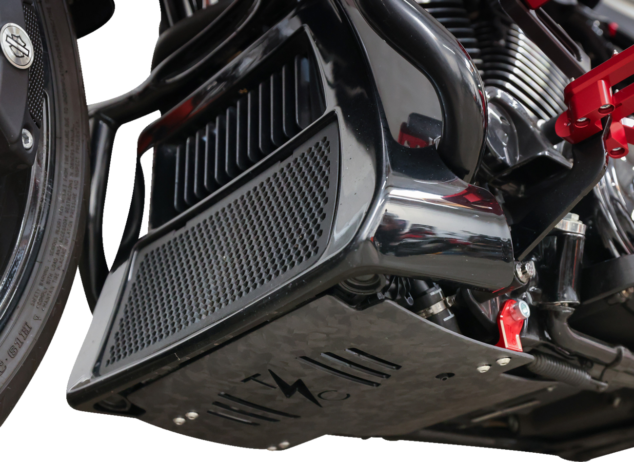 Thrashin Carbon Fiber Forged Red Skid Plate fits 2023-2025 Harley Touring FLTR
