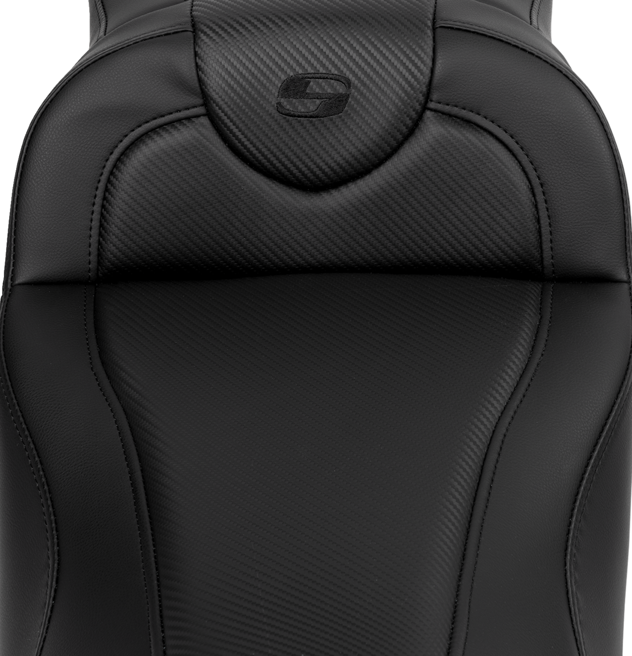 Saddlemen Roadsofa Carbon Fiber Extended Seat w/ Backrest 2008-24 Harley Touring