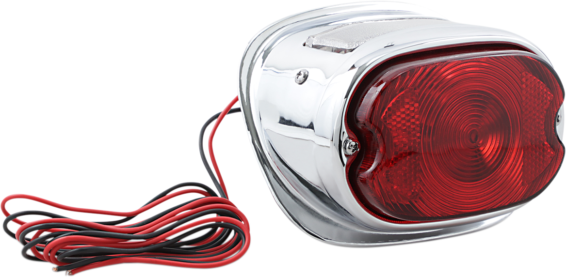 Drag Specialties Chrome Rear Taillight Assembly 1955-72 Harley Sportster FLH FL