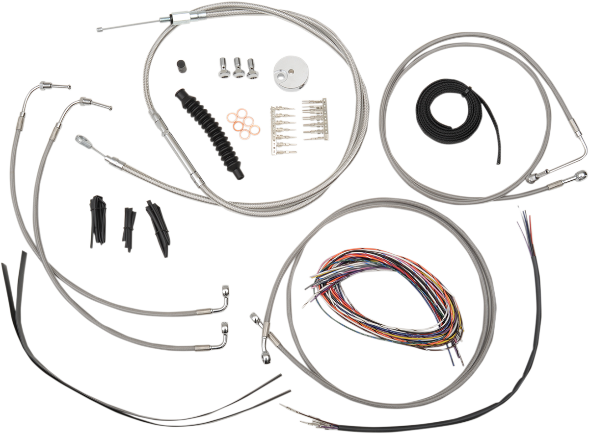 La Choppers ABS 12"-14" Ape Hanger Handlebar Cable Kit 2008-2013 Harley Touring