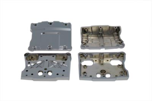 Vtwin Chrome Rocker Box Cover Set fits 1999-2017 Harley Twin Cam FXST FXD FLST