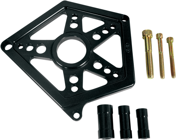 Joker Machine Black Front Pulley Cover 2004-2022 Harley Sportster XL XLR XLL XLN