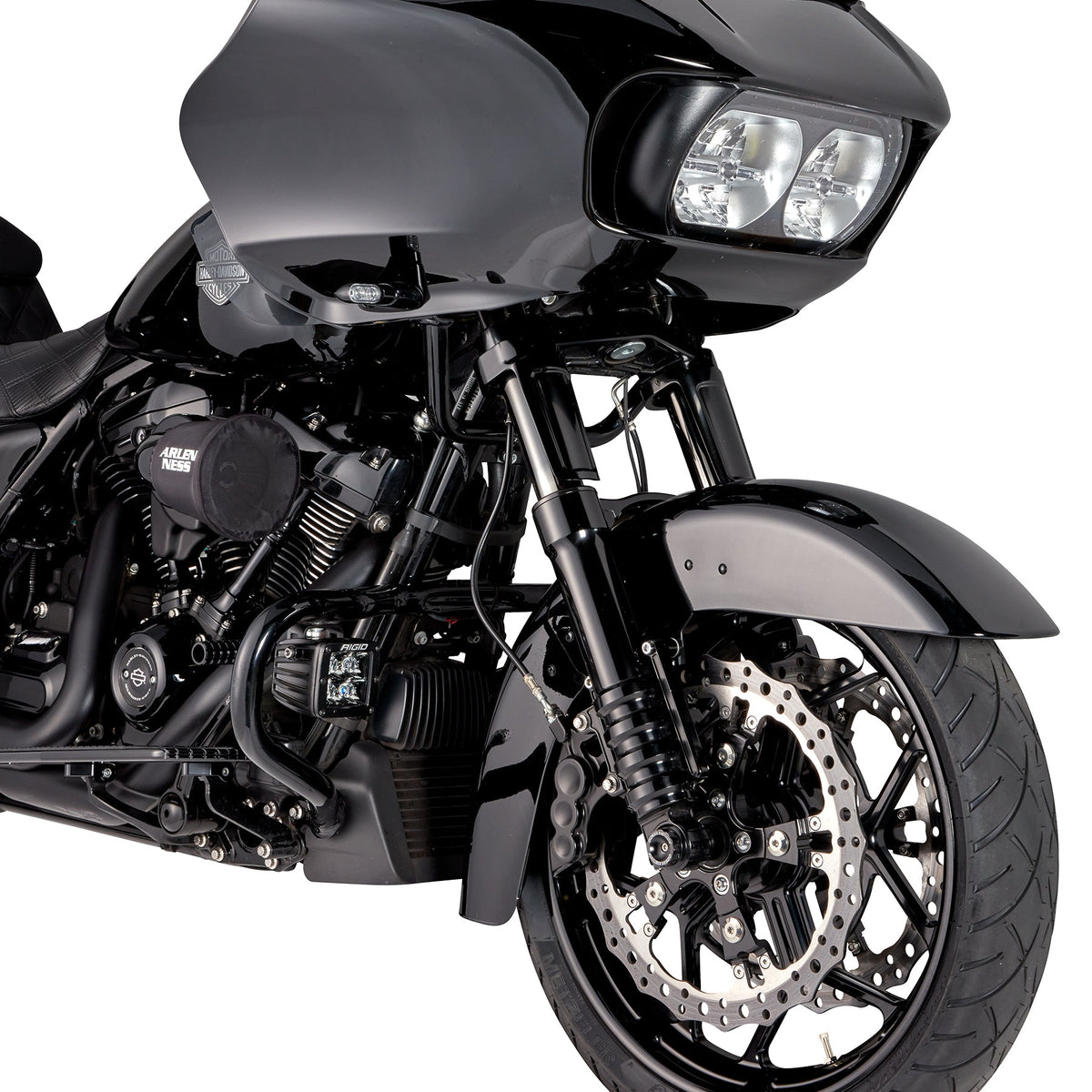 Arlen Ness 49mm Black Front Fork Tubes for 2017-2026 Harley Road Glide Models