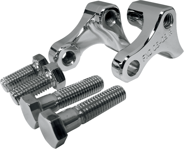 La Choppers Chrome -1.00" Rear Motorcycle Lowering Kit 1995-05 Harley Dyna FXDL