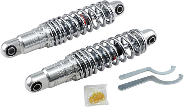 Drag Specialties 12" Heavy Duty Rear Premium Shocks 1984-2023 Harley Touring