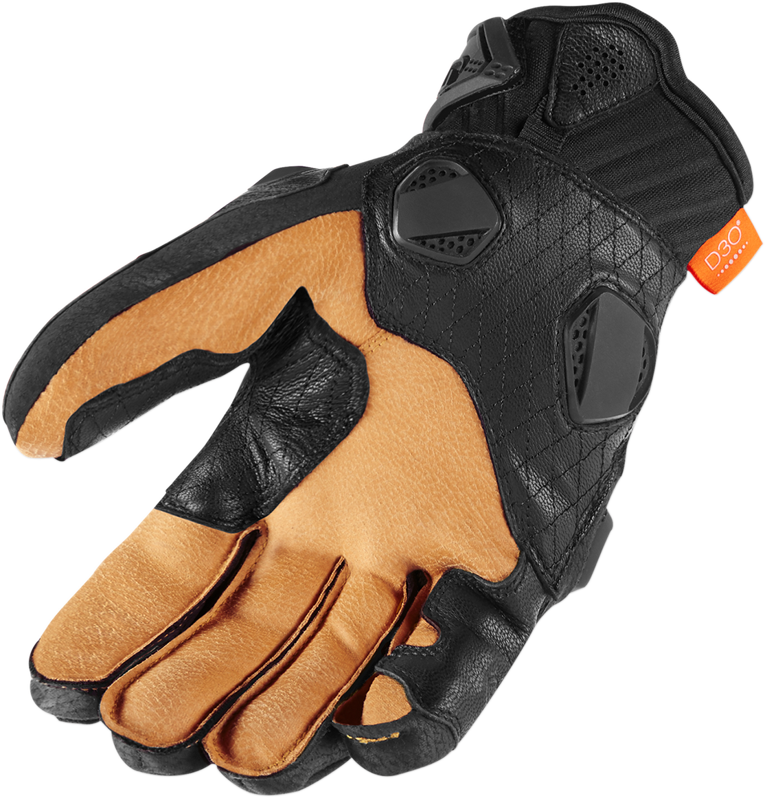 Icon Mens Hypersport Leather Dual Sport Motorcycle Riding Street Racing Gloves